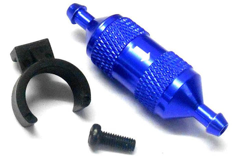 51758 Navy Blue Alloy Glow Nitro Oil Fuel Filter Copper