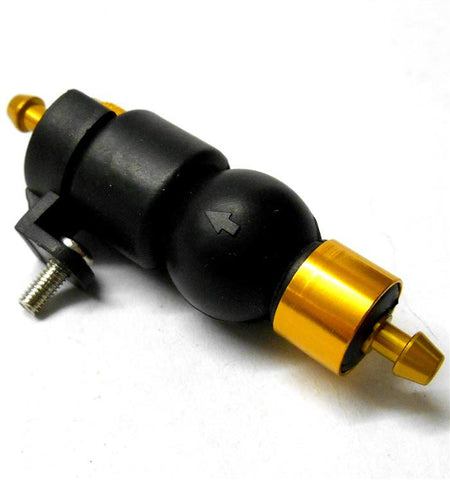 51759A RC Yellow Alloy Glow Nitro Oil Fuel Filter w Pump 1/10 Scale