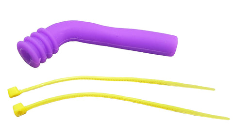 51813P 1/10 Scale RC Nitro Engine Exhaust Pipe Silicone End Deflector Purple 8mm