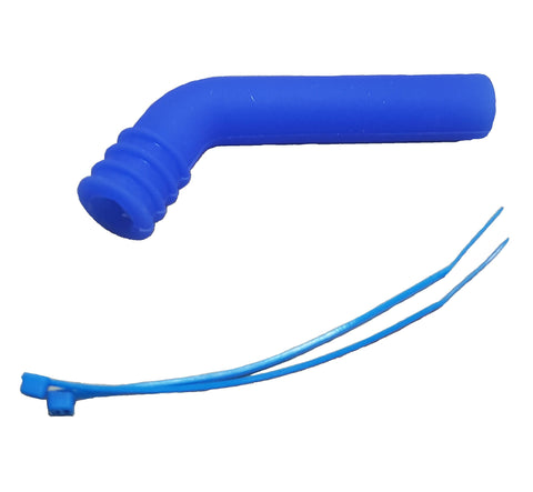 51883N 1/8 Scale RC Nitro Engine Exhaust Pipe Silicone End Deflector Navy Blue 10mm