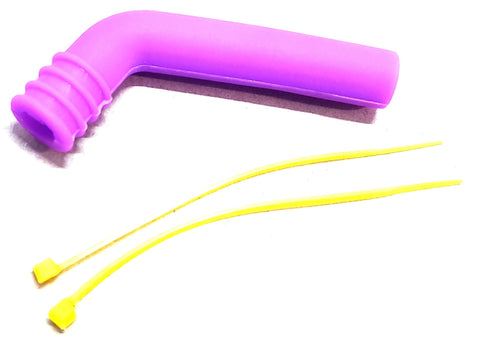 51883P 1/8 Scale RC Nitro Engine Exhaust Pipe Silicone End Deflector Purple 10mm