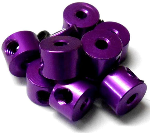 57502P Purple Alloy Throttle Collars Locators Stoppers 10