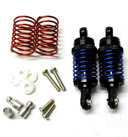 58050K 1/10 Scale RC Alloy Shock Absorbers Damper Set x 2 Black 50mm Long