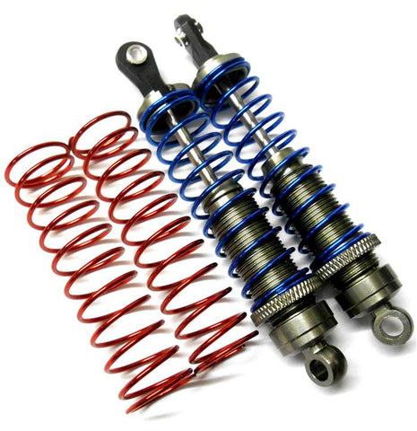 58290T 1/10 Scale RC Alloy Shock Absorbers Damper Set x 2 Titanium 90mm Long
