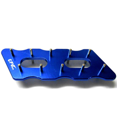 60302B Aluminium Alloy 3mm Pinion Stocker Rack Blue CPV 136mm 45mm