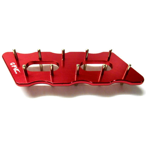 60302R Aluminium Alloy 3mm Pinion Stocker Rack Red CPV 136mm 45mm