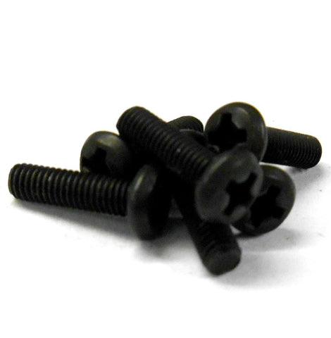 61022 6 x Ball Head Metric Thread Screw M3 3mm x 11mm Cross Head 1/8