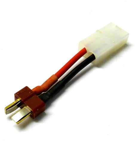 61027 Battery Adapter Cable Tamiya Large Female to T-Plug Male 1/8