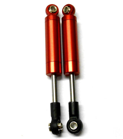 75001R 1/10 Off Road Buggy Springless Shock Absorber Alloy 70mm Long Red x 2