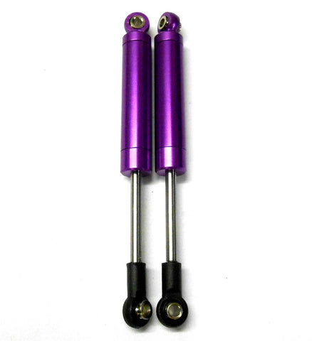 75004P 1/10 Off Road Buggy Springless Shock Absorber Alloy 90mm Long Purple x 2