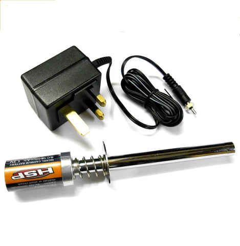 80104C RC Nitro Engine Glow Starter 1800mah Long Reach + Charger
