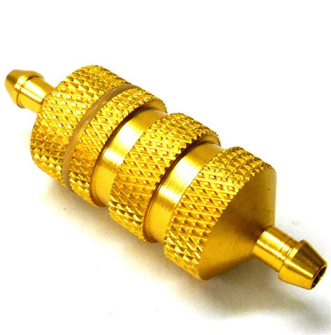 80118 1/8 Scale Buggy 5mm Alloy Aluminium Fuel Filter Cleaner Yellow x 1