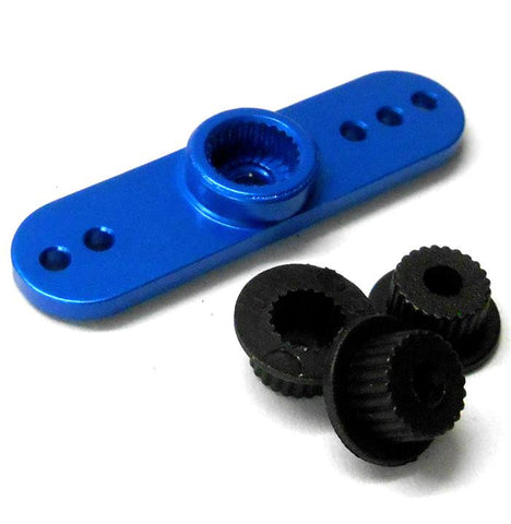80237 RC 2 Point Servo Horn Arm Blue 23T 24T 25T