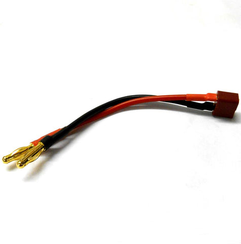 8057X Male 4mm 4.0mm Gold Connector to Female T-Plug Adapter Convertor Wire