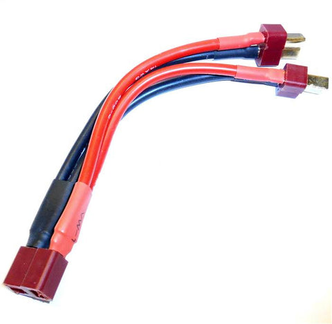 8072 2 Male Ultra T-Plug Parallel Y Cable to 1 Female