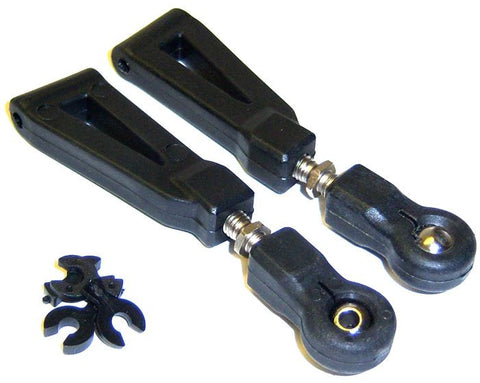 81064 Front Upper Suspension Set Plastic Black 1/8 Parts HSP Tornado