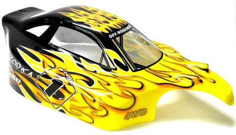 81338 Off Road Nitro RC 1/8 Scale Buggy Body Shell Cover Flame Cut
