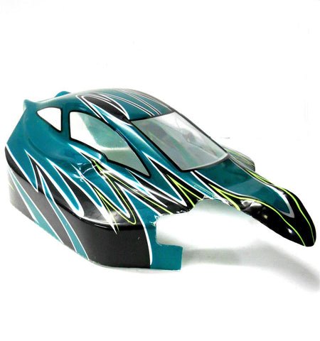 81358 Off Road Nitro RC 1/8 Scale Buggy Body Shell Green HSP Cut Shell