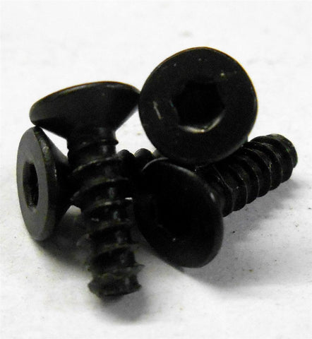 85828 Flat Countersunk Self Tapping Screws M4 4mm x 10mm Black x 4 1/8 Spare