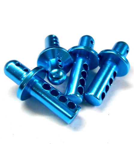 86607 / 86007 1/16 Alloy Aluminium Body Posts x 4 Upgrades Light Blue