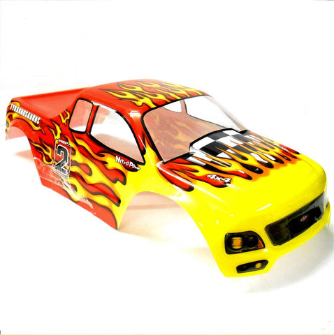 08035 88003 RC 1/10 Scale Monster Truck Body Shell Cover HSP Red V2 Cut