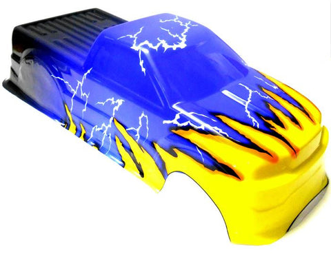 88026 RC 1/10 Scale Monster Truck Body Shell Cover HSP Blue V3 Cut