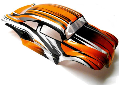 88217 08035 RC 1/10 Scale Monster Truck Body Shell Orange V2