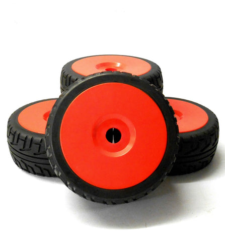 B7033R 1.8 Scale On Road Wheel and Tyres RC Nitro Red 4