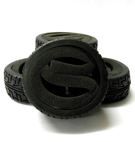 BG-004 1.8 Scale RC On Road Rubber Tyres Tire Soft 4 Inc Foam Inserts