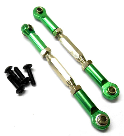 BMT0008G 1/10 Alloy Track Rods Pulling Pull Steering Rods Arm Green 75mm - 85mm