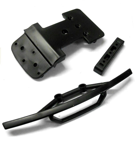BS709-005 1/10 Scale Plastic Front Bumper x 1 Set Plastic Black BSD