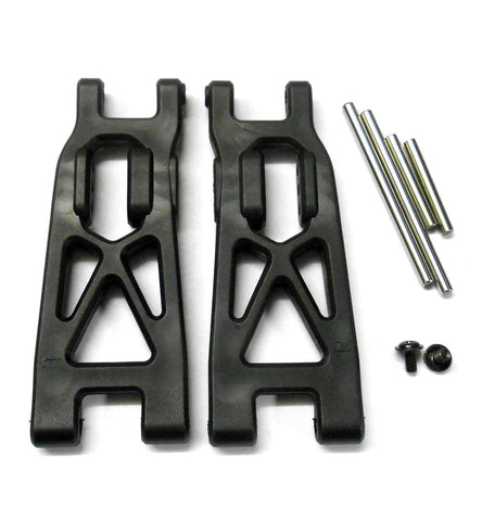BS709-008 1/10 Scale Plastic Front Lower Suspension Arm Set Plastic Black BSD