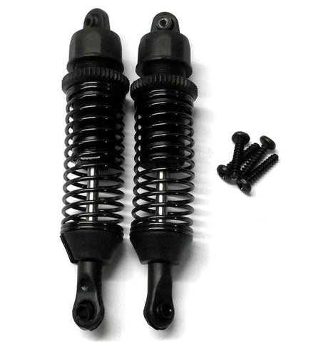 BS709-019 1/10 Scale Plastic Big Bore Shock Absorber Damper x 2 Black Long Rear