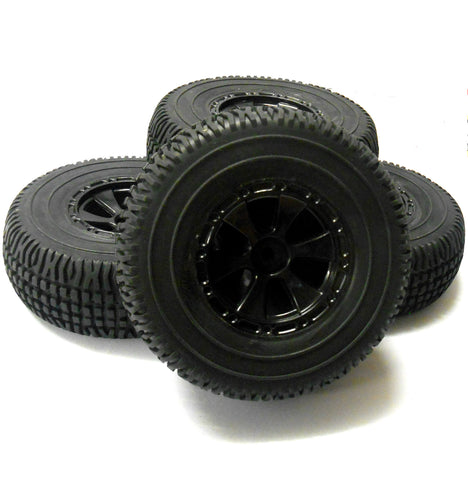 BS804-001 1/10 Off Road Rock Crawler Truck Wheels and Tyres x 4
