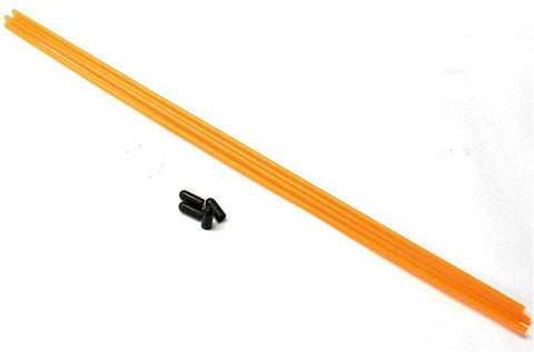Plastic Antenna Pipe Tube Receiver Aerial cap Orange