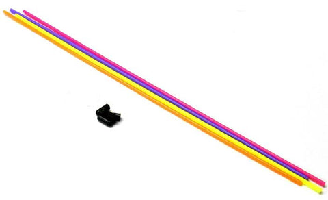 Plastic Antenna Pipe Tube Receiver Arial Aerial w/ cap