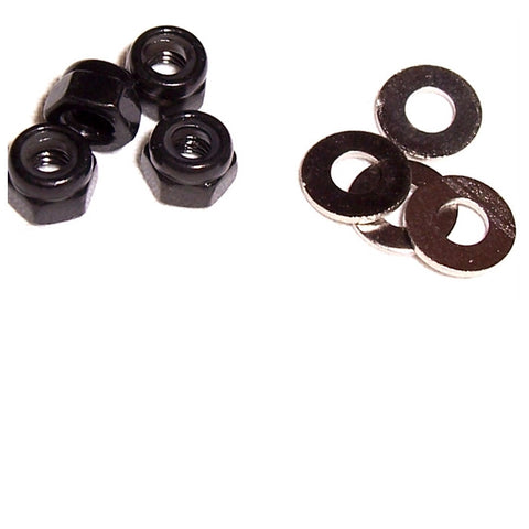 BS903-022 HI903-022 1/10 Scale Wheel M4 Selt-Lock Nut w/ Washer x 4