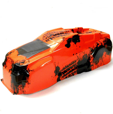 BS910-015R 1.8 Scale RC Nitro Monster Truck Body Shell Cover Black Red
