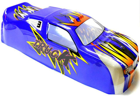 BSP-BTT-8 1/10 RC Nitro Monster Truck Truggy Body Shell Blue