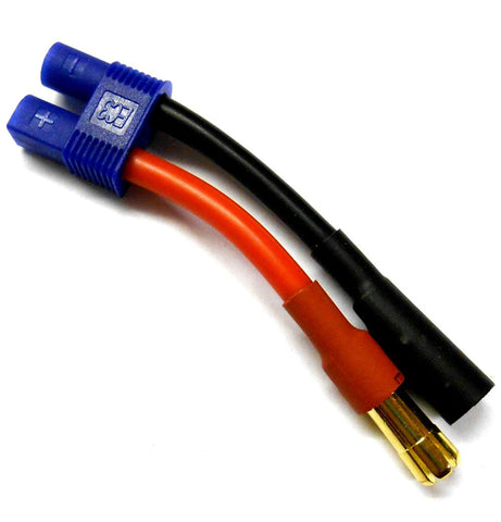C0080Z RC Connector Female EC3 to 5.5mm Gold Bullet Adapter Adaptor 4cm 12AWG