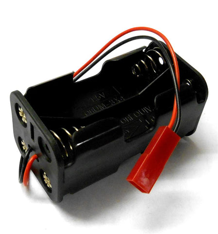 C1202-12 RC Battery Holder Case Box Pack 4 x AA Female JST 2 Pin Red