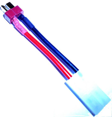 C8003A Female Tamiya to Male T-Plug Extension Cable Wire 10cm Long 14 AWG