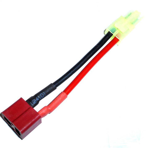 C8004B Male Micro Tamiya to Female T-Plug Extension Cable Wire 5cm 18 AWG
