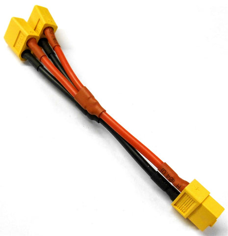 C8033X Compatible XT60 Male x 2 To XT60 Female RC Adapter Convertor Parallel Y
