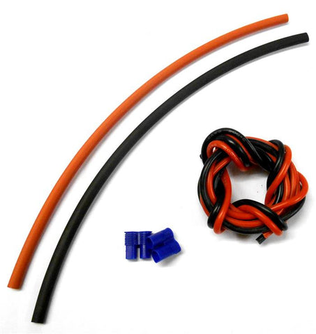 CL2A EC3 Male Female 20cm 5mm Heatshrink + 50cm 12AWG Black Red Battery Repair 1