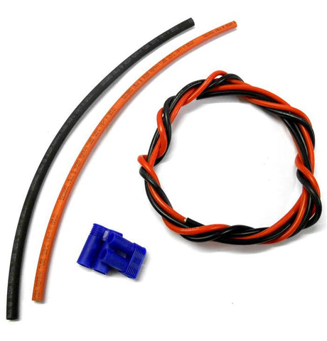 CL3A EC5 Male Female 20cm 8mm Heatshrink + 50cm 10AWG Black Red Battery Repair 1