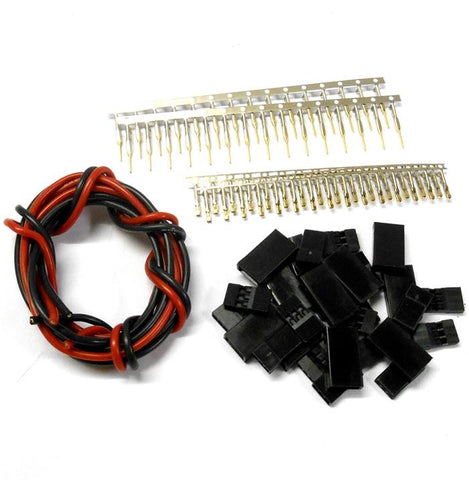 CL9MF10 JST Male Female Connectors x 10 & 1m 18AWG Black Red Battery Repair 6v