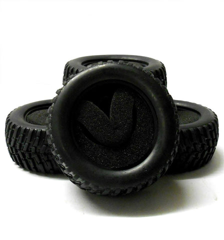 D-027 1/10 Front Rear Rally Car RC Rubber On Road Arrow Tyre Black Foam Insert 4