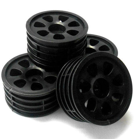 1/10 Scale Nitro RC Car On Road Wheel x 4 Black 7 Spoke