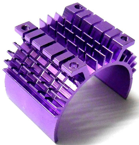 540 550 RC EP Motor Alloy Vented Heatsink Purple Top